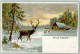 39413605 - Winter Jagdtiere Hirsch Rehe Sign - New Year