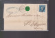 Un  Timbre  Napoléon III   N° 14  20 C Bleu  Lettre Boulogne -Sur - Mer  à Calais  1860  Pour St Etienne Pc 455 - 1853-1860 Napoléon III.