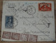 Enveloppe ALGERIE, Alger Pour Chateauroux, Avion, Taxée, Retour - 1942 ............ Boite1.......... 240424-2 - Brieven En Documenten