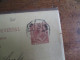 1896 AM H MALAGA POSTE FERROVIAIRE ESPANA STATIONRY CARD ENTIER POSTAL - Storia Postale