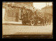 Petite Photo Ancienne Camion De Pompier  Avec Grande Echelle Et Pompiers ( Format 6,5cm X 9cm ) - Automobile