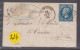 Un  Timbre  Napoléon III   N° 14  20 C Bleu  Lettre Départ St -Etienne    1860   Destination Cunlhat Pc 3053 - 1853-1860 Napoleon III