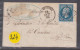 Un  Timbre  Napoléon III   N° 14  20 C Bleu  Lettre Départ St -Etienne    1860   Destination Cunlhat Pc 3053 - 1853-1860 Napoléon III