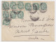 Enveloppe De 1927 Affranchie Avec 10 Timbres Type Blanc 5c Vert Pour Arcis Sur Aube - 1921-1960: Modern Tijdperk