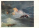 Navigation Sailing Vessels & Boats Themed Postcard Russia Ship In Storm Painting - Velieri