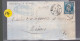 Un  Timbre  Napoléon III N° 14  20 C Bleu  Lettre  Cachet  Marseille Pc 1896    1859  Destination Nîmes - 1853-1860 Napoleon III