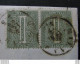 5 ITALIA Regno-1863- "L 14 Cifra Londra" C. 1 Coppia MILANO>CASCIA (descrizione) - Marcofilía