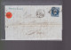 Un  Timbre  Napoléon III N° 14  20 C Bleu  Lettre  Cachet Marseille    1857  Destination  Paris - 1853-1860 Napoleone III