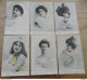 Lot De 6 Cartes Fantaisies, Portraits De FEMMES  ................ AE-14994 - Women