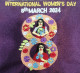 India 2024 Unique Unusual International Women's Day Embroidery Special Cover - Covers & Documents
