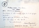 Carte Voeux Des TAAF EPF Missions Paul Emile Victor, Base Dumont D'Urville Aurores, écrite Par Gaston Rouillon, - Cartas & Documentos