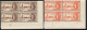 BRITISH EMPIRE, 1946 PEACE ISSUE, 5 DIFFERENT PLATE BLOCK SETS, MLH - Barbuda (...-1981)