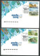 Russia 2 COVERS FDC 2012 - Olympics Sochi - Moscow Post Ofice - FDC