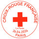 2023 - CARNET CROIX ROUGE ADHESIF - "160 ANS CROIX-ROUGE FRANÇAISE" - OBLITERE 1er JOUR - PARIS - 26.04.2024 - Usados