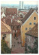 Tallinn Old Town Streets, Viru Hotel, Soviet Estonia USSR 1988 Unused Postcard. Publisher Eesti Raamat - Estonie