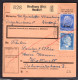 Elsaß, Paketkarte In Mischfrankatur Elsaß/DR - Besetzungen 1938-45