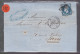 Un  Timbre  Napoléon III N° 14     20 C Bleu  Lettre Cachet Paris     1862   Destination  Paris - 1849-1876: Periodo Classico