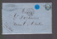 Un  Timbre  Cérès   25 C   Bleu  Lettre  Limoge    Destination    Nieul Sur L' Autise 1875 - 1871-1875 Ceres