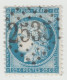 Cérès 25 C Bleu - Oblitération Gros Chiffre 2535 MOREZ (Jura) - 1871-1875 Ceres