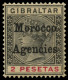 MARRUECOS. Despacho Inglés. Ø/* 1/8. El 40, 50 Cts. Y 2 Ptas En Nuevo. Cat. 180 €. - Bureaux Au Maroc / Tanger (...-1958)