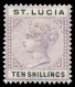 SANTA LUCÍA. */Ø 31/37. Calidad Regular. Solo El 1Sh. En Usado. Cat. 235 €. - St.Lucia (...-1978)