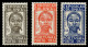 PORTUGAL. ** 572/74. Expo Colonial. Mundifil Nº 561/63 (240 €). Preciosa. Cat. 165 €. - Unused Stamps