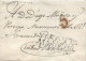 D.P. 23. 1819 (15 OCT). Carta De Infantes A Ciudad Real. Marca Nº 1N. Rara. - ...-1850 Préphilatélie