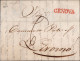 B36 - LETTERA DAGENOVA A LIVORNO 1836 - 1. ...-1850 Prefilatelia