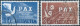 Svizzera-Switzerland-Schweiz-Suisse-HELVETIA,PAX 1945 Peace,1Fr & 2Fr,Oblitéré ,Value:€280,00 - Usados