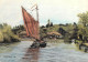 Navigation Sailing Vessels & Boats Themed Postcard Horning Norfolk Broads - Veleros