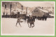 Rare Belle CPA Carte Photo GSTAAD Course De Chevaux Sur Glace Neige à Ski Animé Sport Suisse BE Berne Cheval - Gstaad