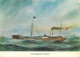 Navigation Sailing Vessels & Boats Themed Postcard S.S. Rosabelle Of Chester - Voiliers