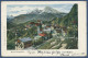 Berchtesgaden Panorama Gegen Den Watzmann, Gelaufen 1899 (AK1140) - Berchtesgaden