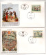 Österreich 1966 MiNr.: 1218-1221 Nationalbibliothek Ersttag 4 Briefe Austria FDC - FDC