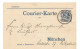 Local Courier Postal Card Used 1896 Full Courier CDS..............................................box 10 - München