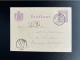 NETHERLANDS 1880? POSTCARD MAASSLUIS TO LEIDEN 28-05-1880? NEDERLAND BRIEFKAART - Entiers Postaux