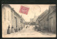 CPA Canly, Rue De La Gare, Eselkarren  - Other & Unclassified