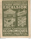 JZ / Carte ANCIENNE Publicitaire ETABLISSEMENT E.HADROT Bardinet ECHAFAUDAGES Ciment EXCELSIOR - Cartes De Visite