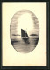 Künstler-AK Handgemalt: Segelboot Im Sonnenschein Auf Einem See  - 1900-1949