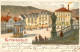 12734138 Einsiedeln SZ Hotel Du Paon Rathaus Hauptplatz Kuenstlerkarte  Einsiede - Autres & Non Classés