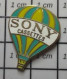 1618c Pin's Pins / Beau Et Rare / MONTGOLFIERES / SONY CASSETTES MONTGOLFIERE BALLON LIBRE - Mongolfiere