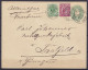 L.EP Léoplod II 10c Vert Oval + N°46+45 Càd BRUXELLES (MIDI)/16 FEVR 1891 Pour SAALFELD (Allemagne) (au Dos: Càd Arrivée - 1884-1891 Leopold II