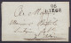 L. Datée 1820 ? De LIEGE Pour SEDAN - Griffe "96/LIEGE" - Port "4" - Voir Scans - 1815-1830 (Dutch Period)