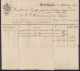 L. (facture) Datée 27 Mai 1830 De AIX-LA-CHAPELLE Pour FONTAINE L'EVEQUE - Griffe Date "AACHEN /27.MAI" - Port "30" (au  - 1815-1830 (Hollandse Tijd)