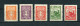 Lithuania 1933 Mi. 380-384 Sc 278-282 Definitive MNH**/used - Lithuania