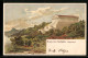 Lithographie Regensburg, Panorama Mit Walhalla  - Otros & Sin Clasificación