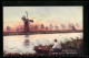 Künstler-AK Raphael Tuck & Sons Nr. 7172: Sunset On The Norfolk Broads  - Tuck, Raphael
