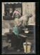 Foto-AK RPH Nr. S-1132 /2: Mädchen Wäscht Ihren Hund  - Photographie