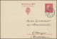 Postkarte P 50 König Gustav 15 Öre, UPPSALA 2.12.1933 Nach Göttingen - Interi Postali