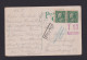 1926 - 1 C. Paar Aus Heftchen Auf Karte Ab Wilmington Nach Hamburg - Nachgebühr - Storia Postale